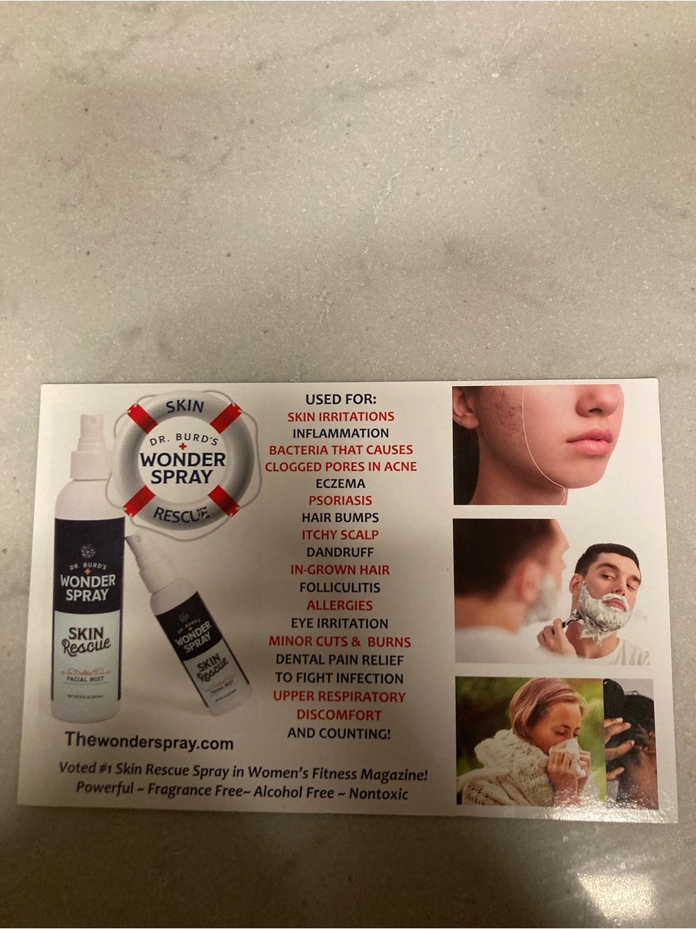 2 Skin Rescue Facial Mist - Moisturizing, Cleansing, Soothing Facial Spray.